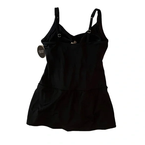 Soma Swim Dress Black Size 10 - Picture 4 of 6